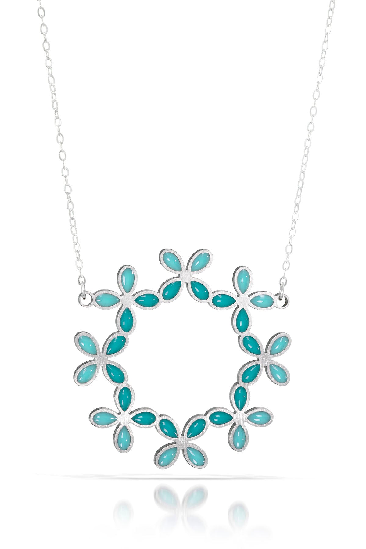 hydrangea ring necklace