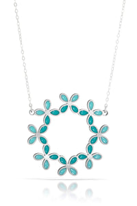 hydrangea ring necklace