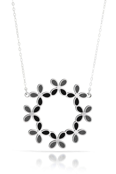 hydrangea ring necklace