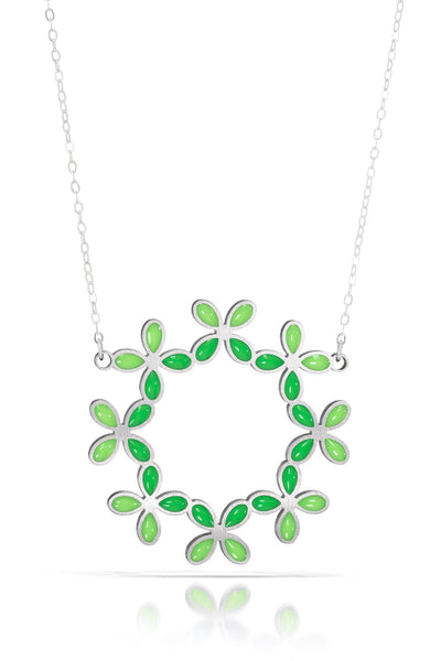 hydrangea ring necklace