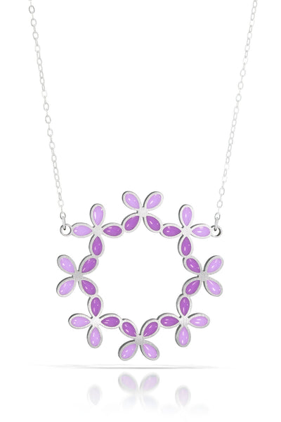 hydrangea ring necklace