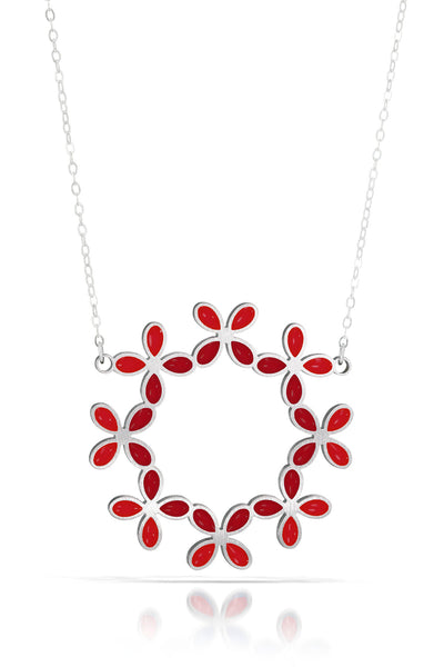 hydrangea ring necklace