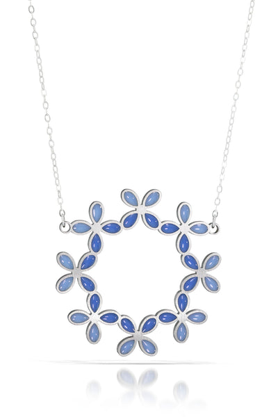 hydrangea ring necklace