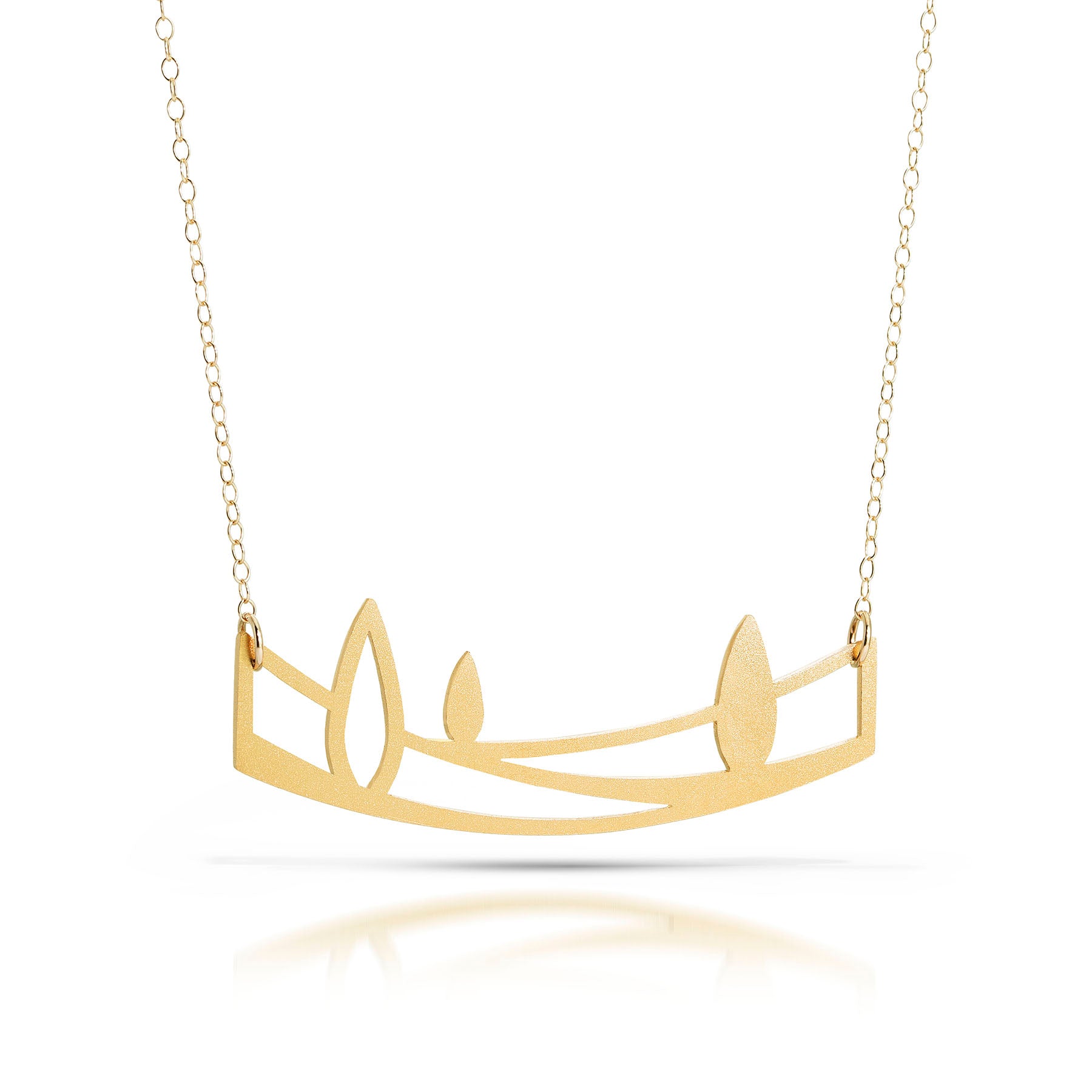 tuscany necklace, 18k gold-plated