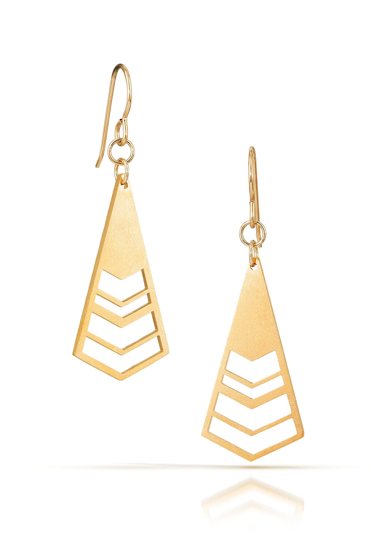 venice earrings, 18k gold-plated