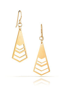 venice earrings, 18k gold-plated