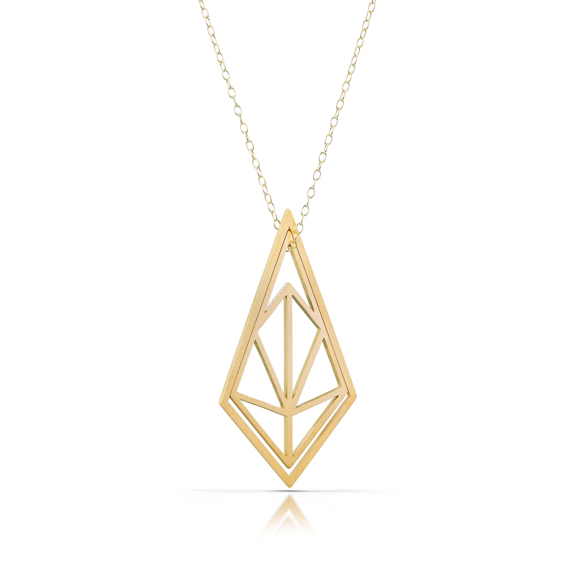 web necklace, 18k gold-plated