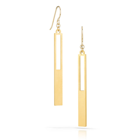 anni earrings, 18k gold-plated
