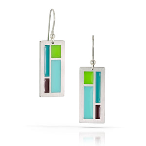 color block earrings