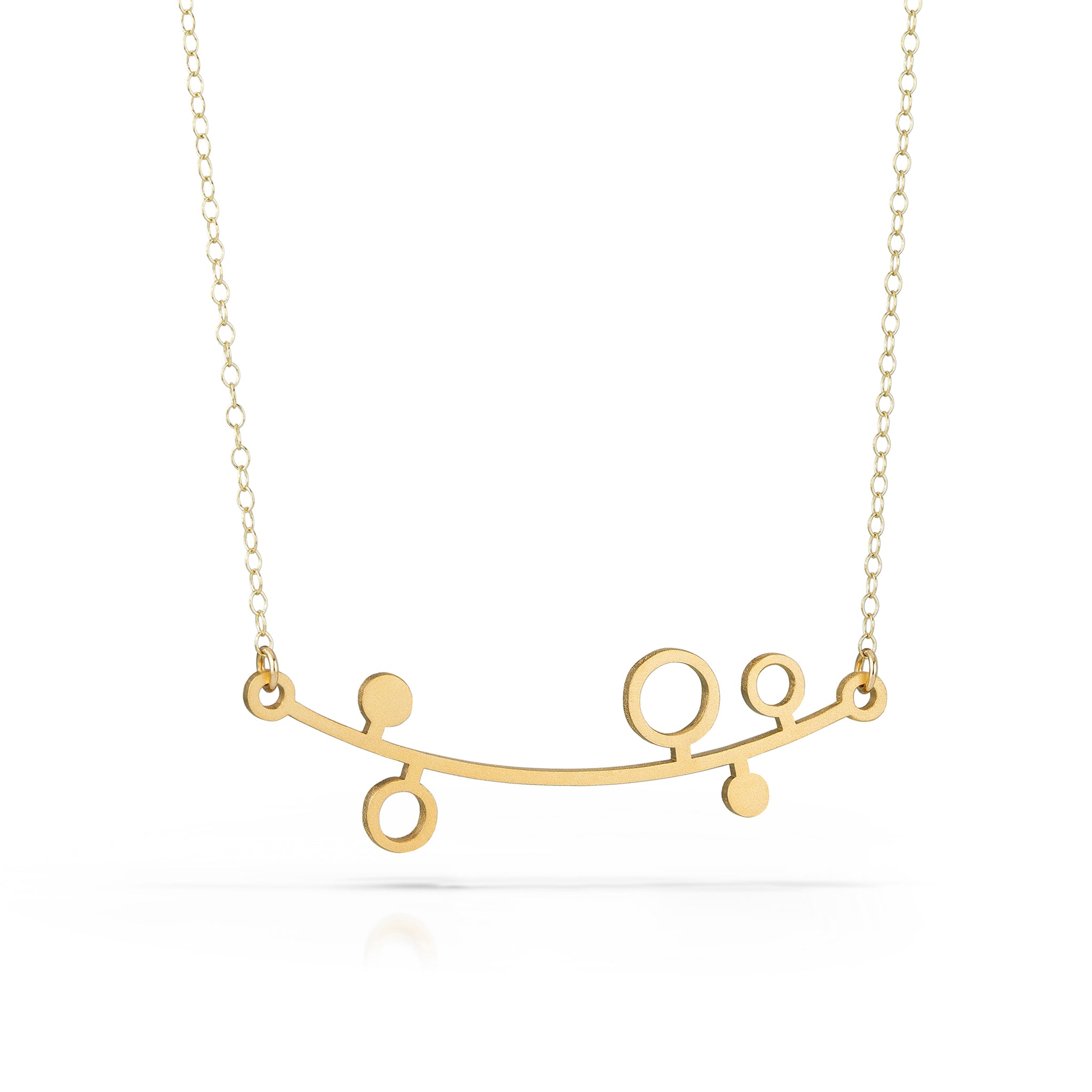 verde necklace, 18k gold-plated