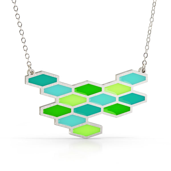honeycomb necklace