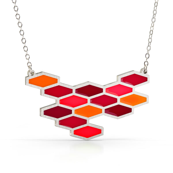 honeycomb necklace