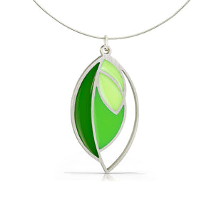 open leaf necklace