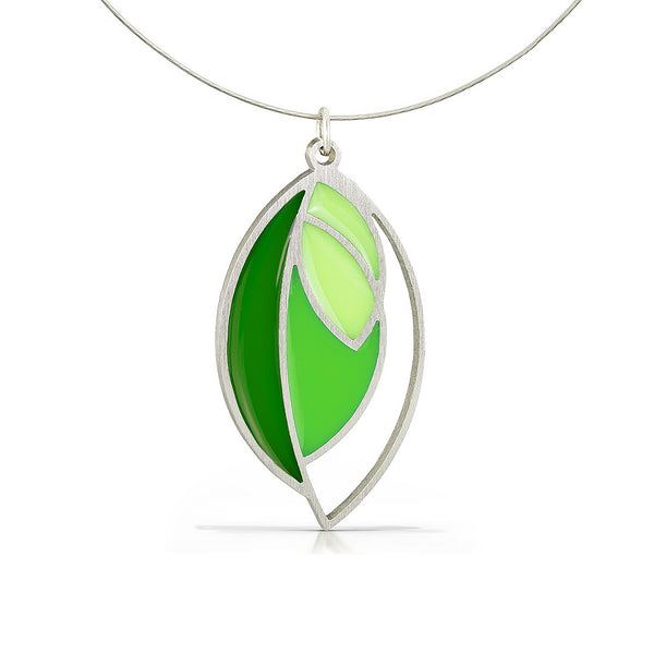 open leaf necklace